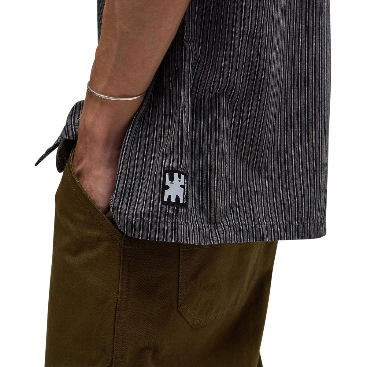 Former Reynolds Stripe Shirt - Worn Black image 4