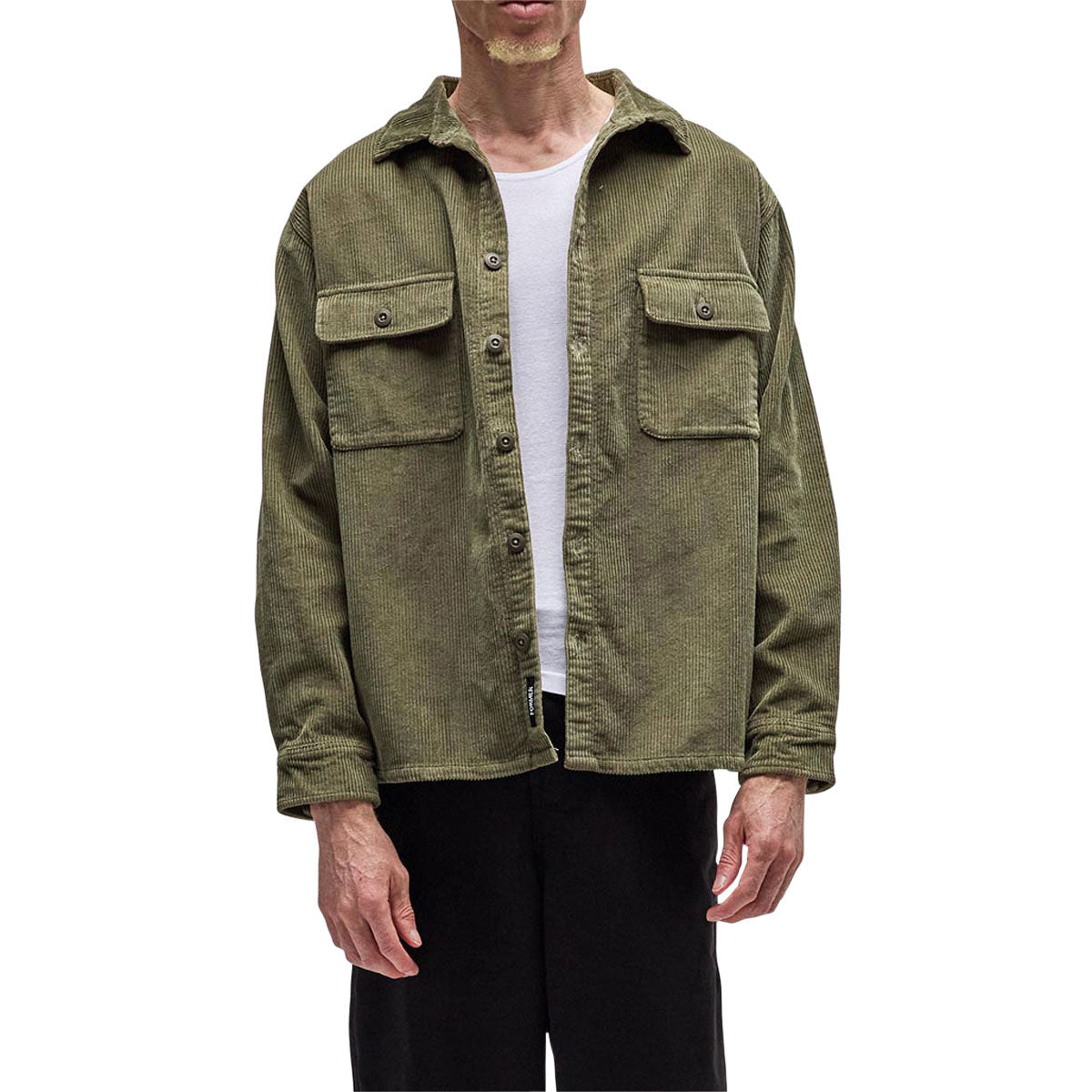 Former Reynolds Cord Long Sleeve Shirt - Pine image 1