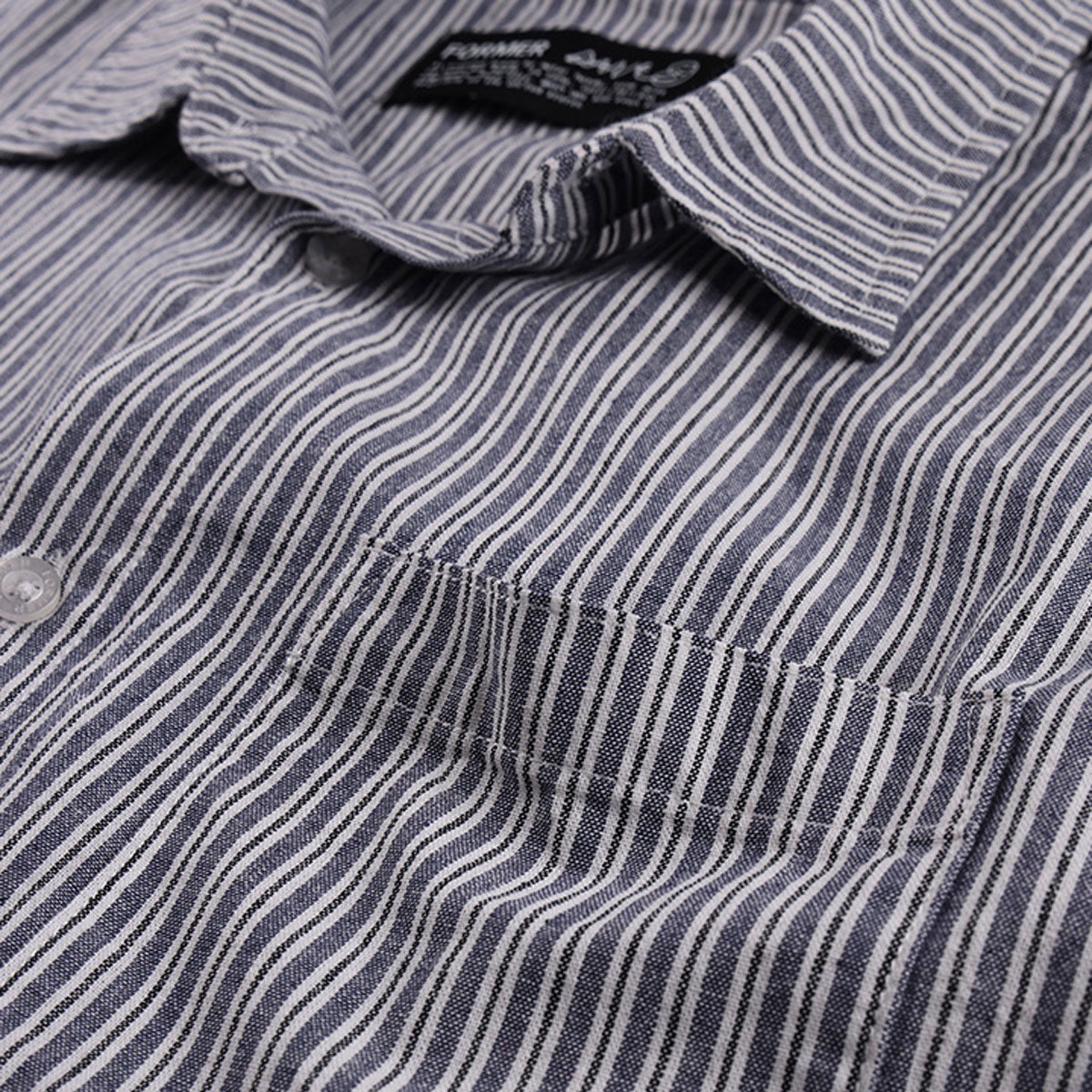 Former Reynolds Stripe Shirt - Bone/Navy image 3