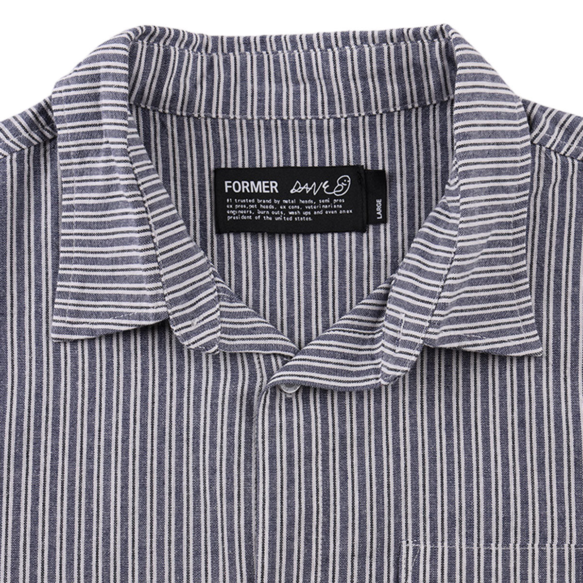 Former Reynolds Stripe Shirt - Bone/Navy image 4