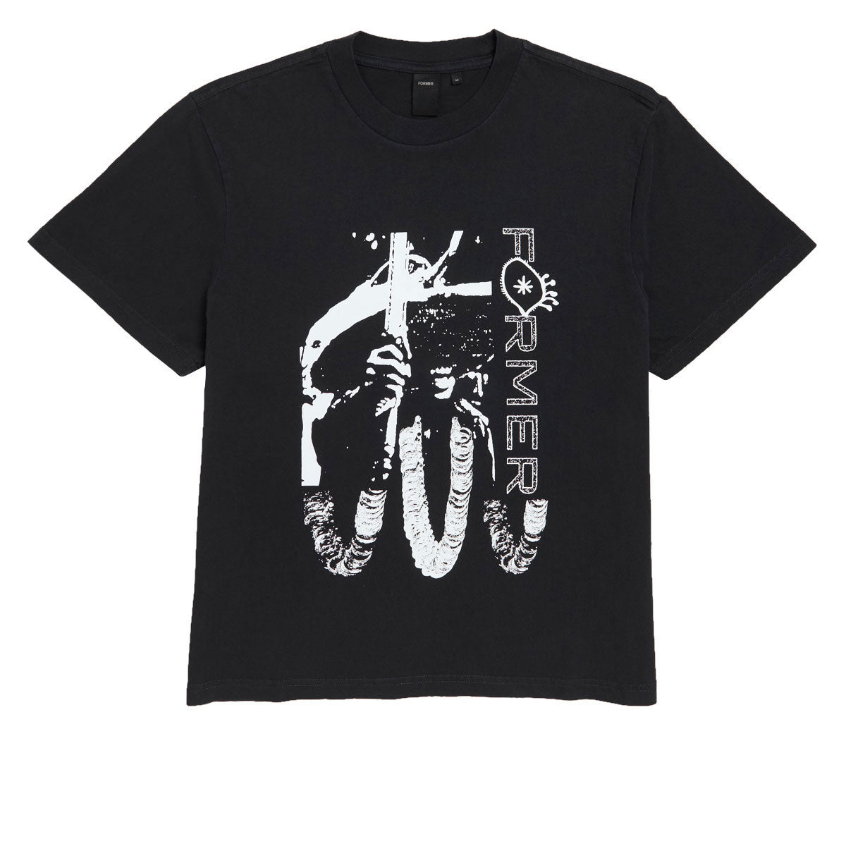 Former Sacrifice Shrunken T-Shirt - Washed Black image 1