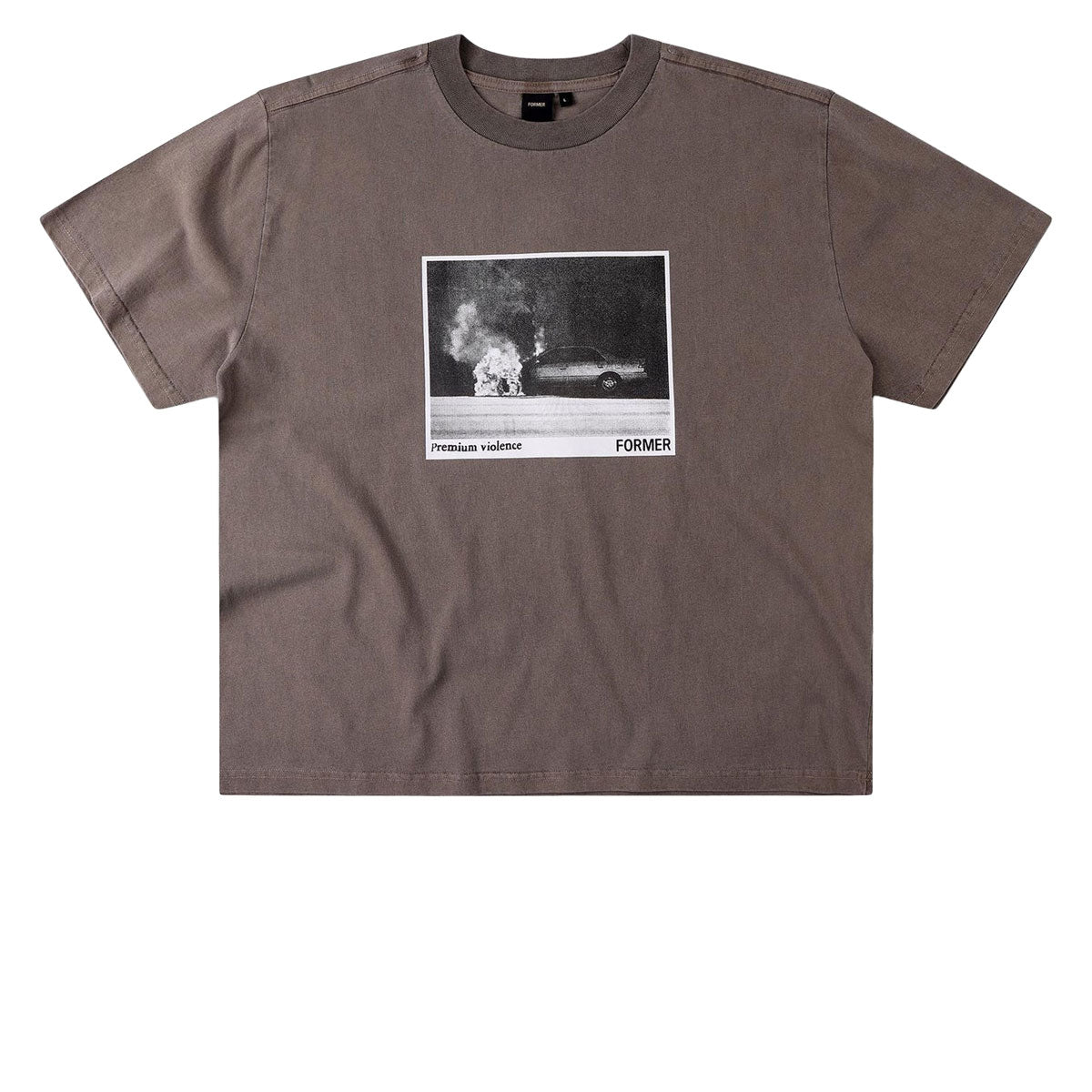 Former Ignite Boxy T-Shirt - Washed Brown image 1