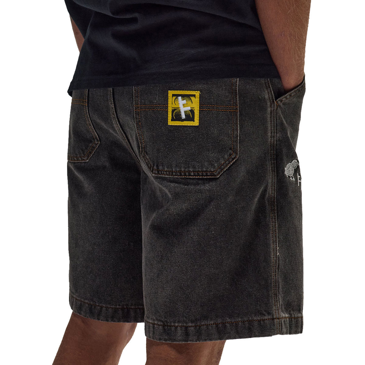 Former DxD Reynolds 21 Denim Walk Shorts - Washed Black image 4