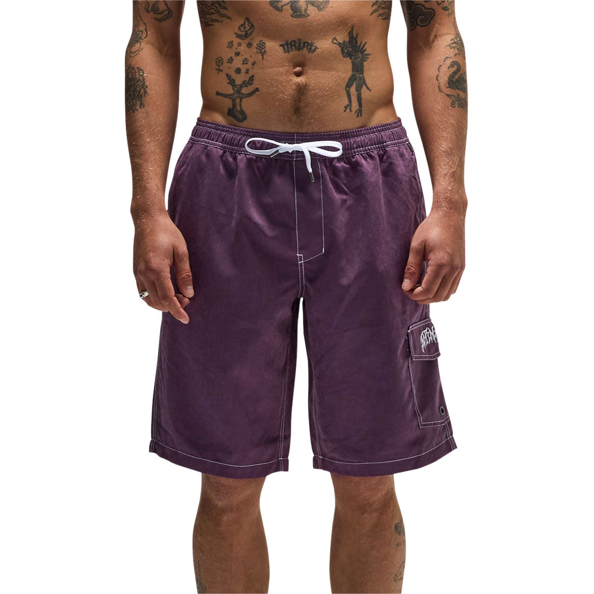 Former Swans Cargo 21 Boardshorts - Washed Purple image 3