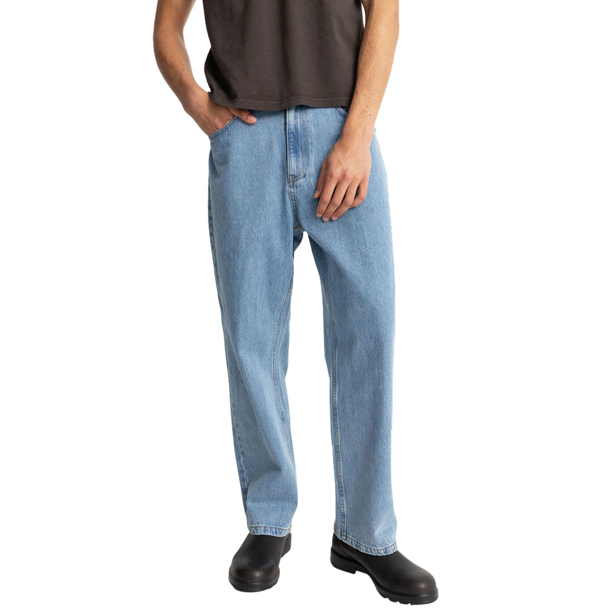 Rhythm Essential Jeans - Worn Indigo image 1