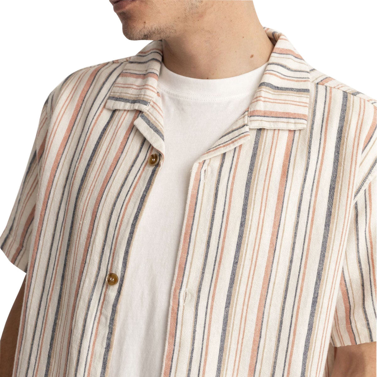 Rhythm Vacation Stripe Shirt - Natural White image 3