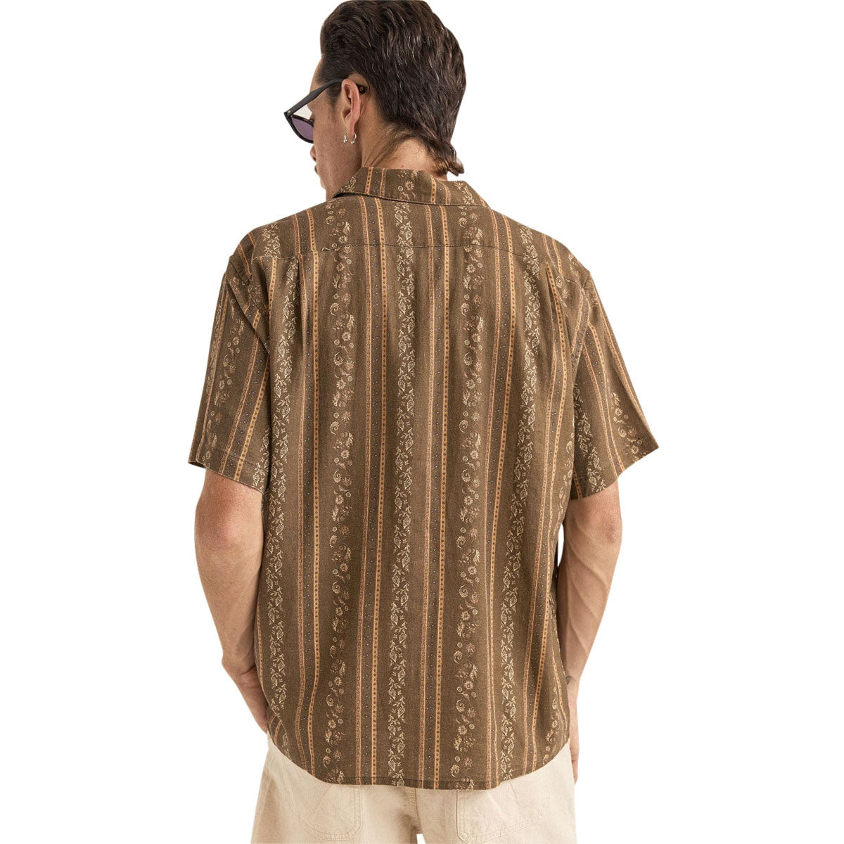 Rhythm Paisley Stripe Shirt - Tobacco image 2