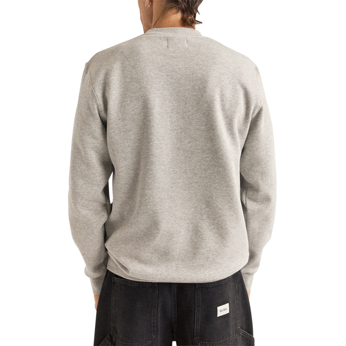 Rhythm Brand Fleece Crew Sweatshirt - Grey Heather image 3