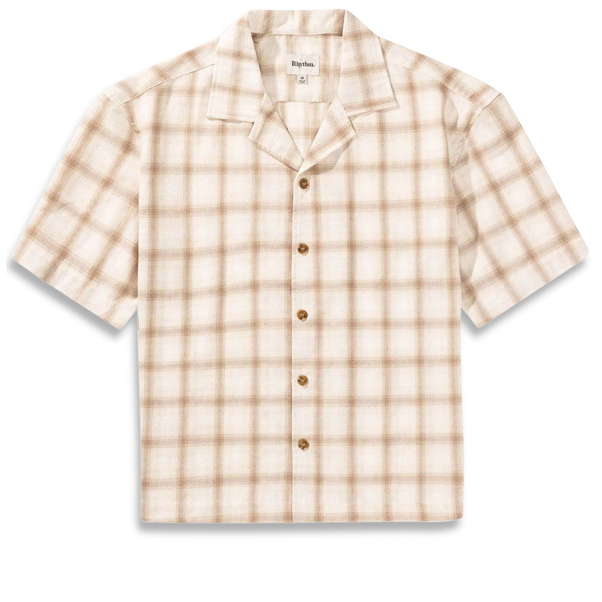 Rhythm Relaxed Check Shirt - Natural image 4