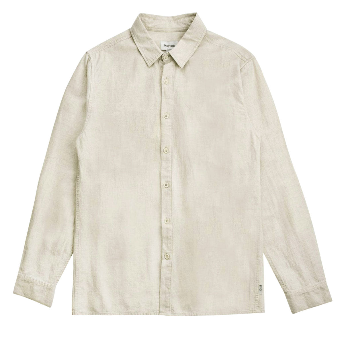 Rhythm Classic Linen Long Sleeve Shirt - Sand II image 2