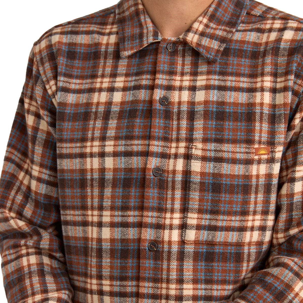 Rhythm Albert Check Long Sleeve Shirt - Almond image 2