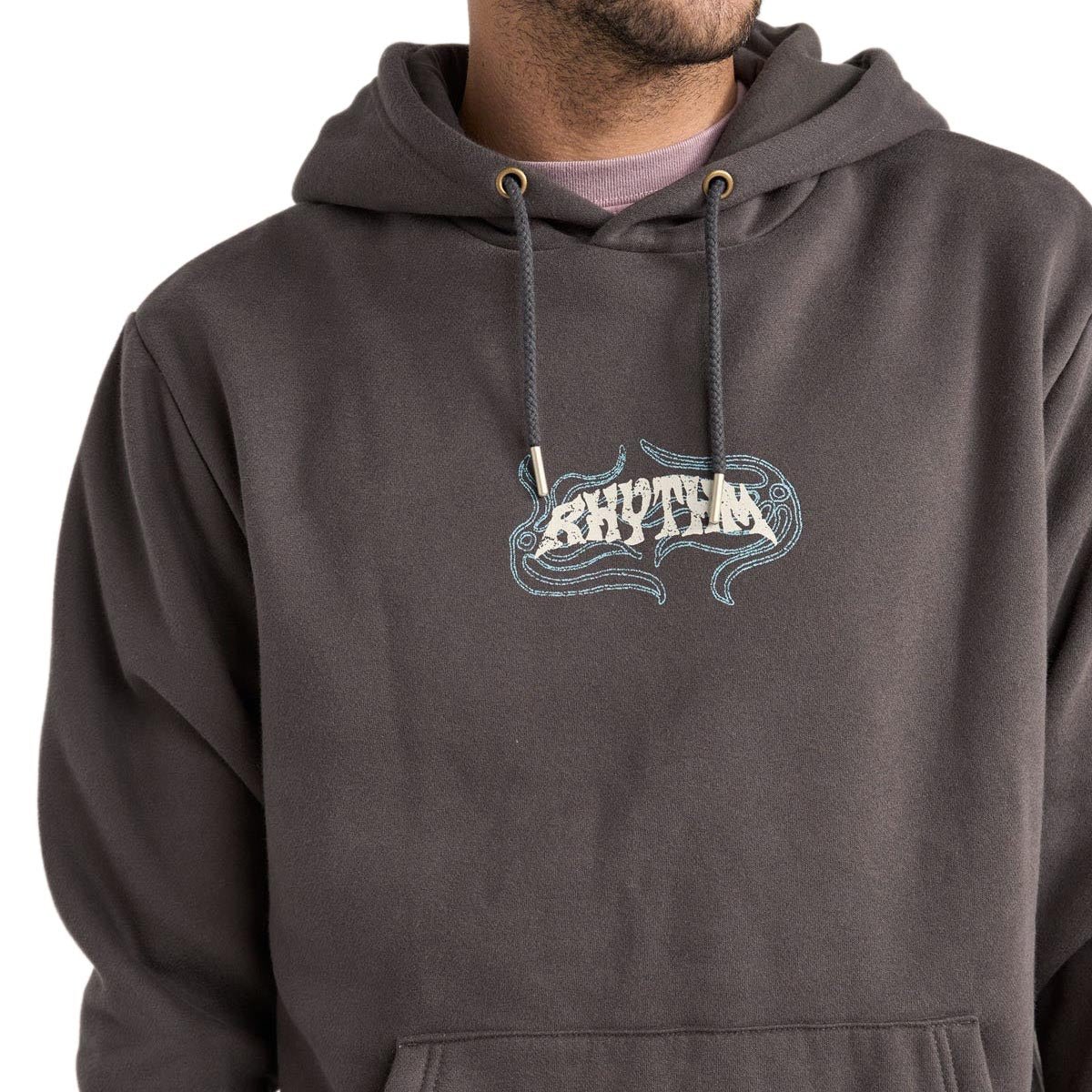 Rhythm Dos Soles Fleece Hoodie - Vintage Black image 3