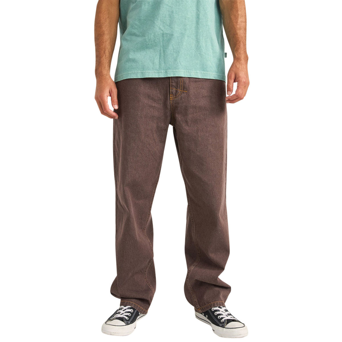 Rhythm Chile Denim Pants - Brown image 1