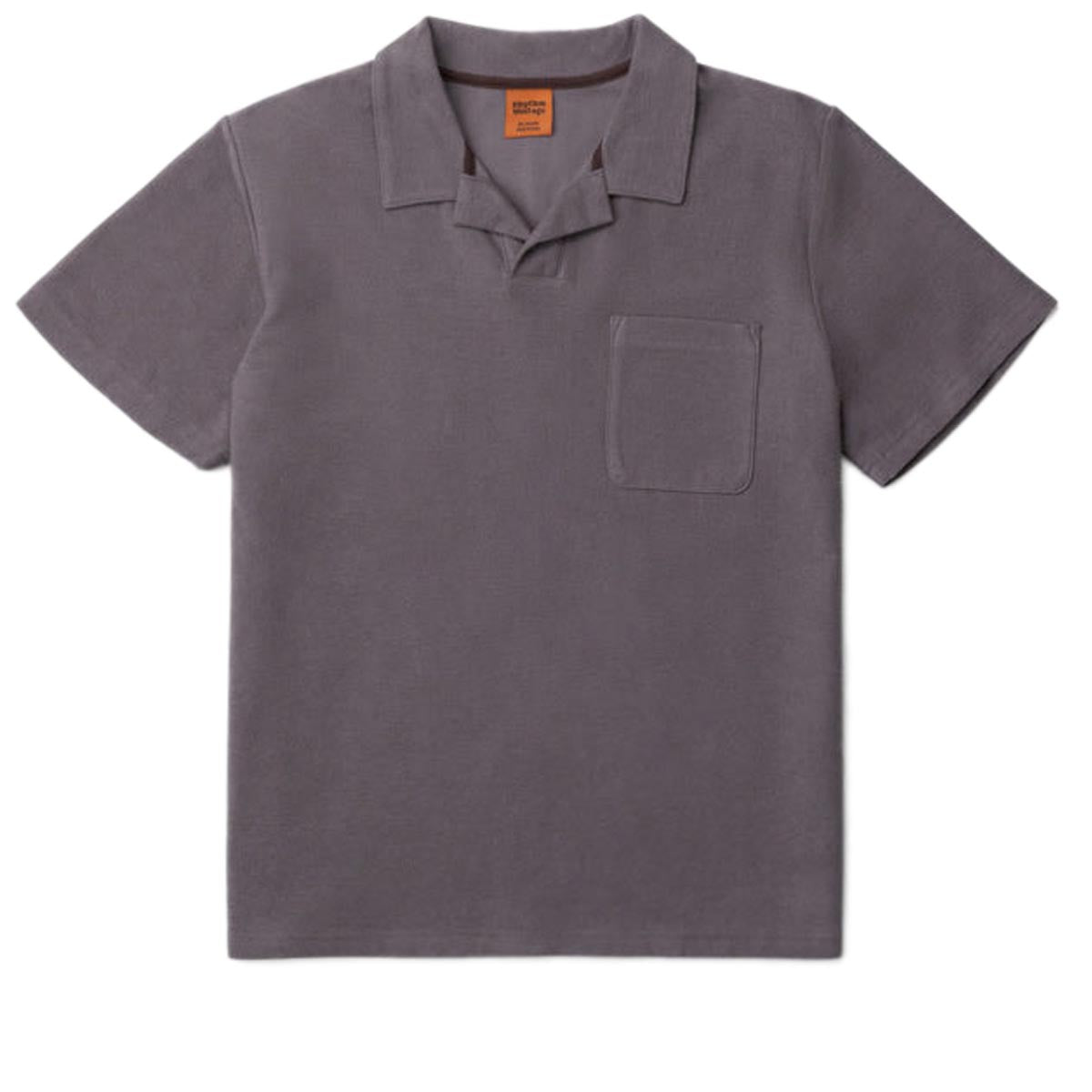 Rhythm Vintage Terry Polo Shirt - Charcoal image 4