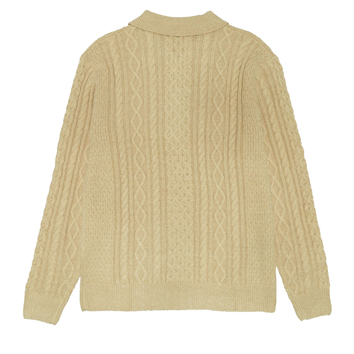 Rhythm Mohair Quarter Zip Fisherman Knit Sweater - Incense image 5