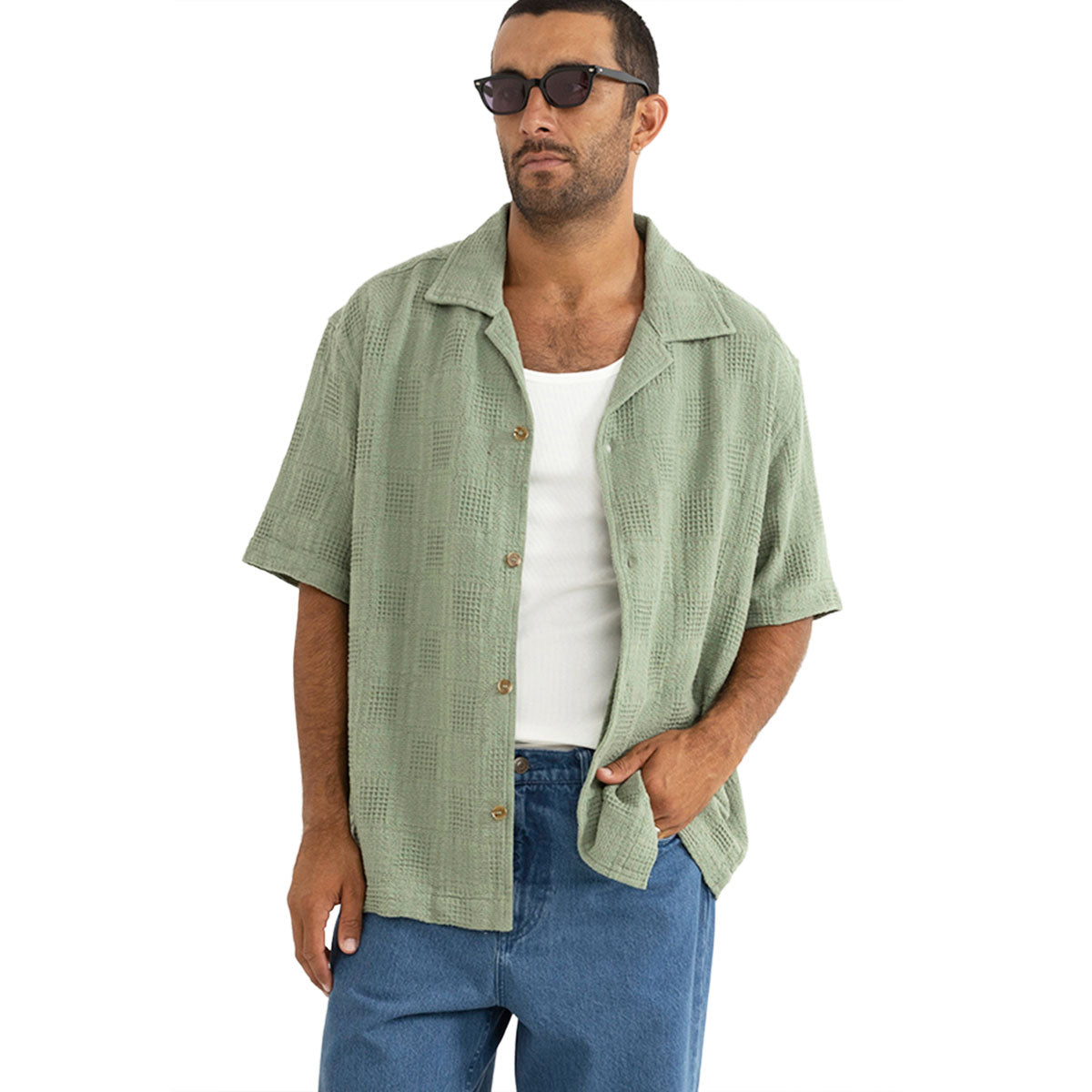 Rhythm Oasis Shirt - Desert Grass image 1