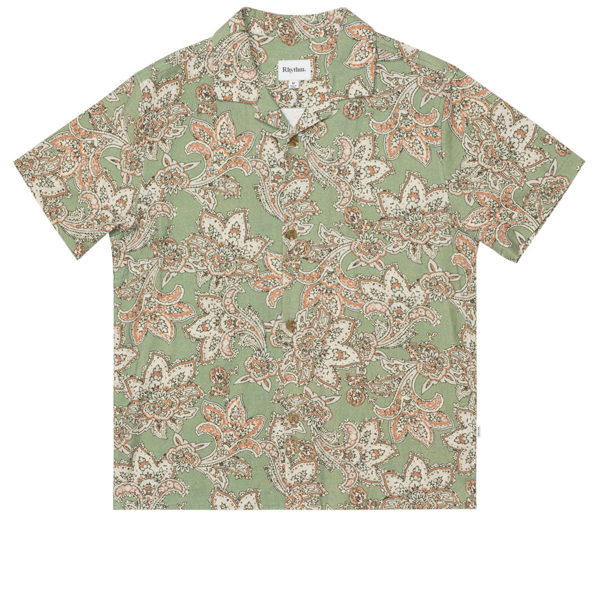 Rhythm Paisley Shirt - Green Tea image 5