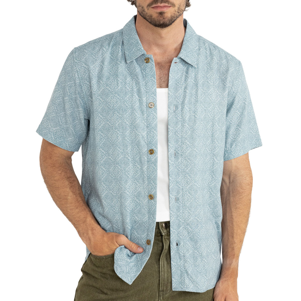 Rhythm Tile Shirt - Blue image 1