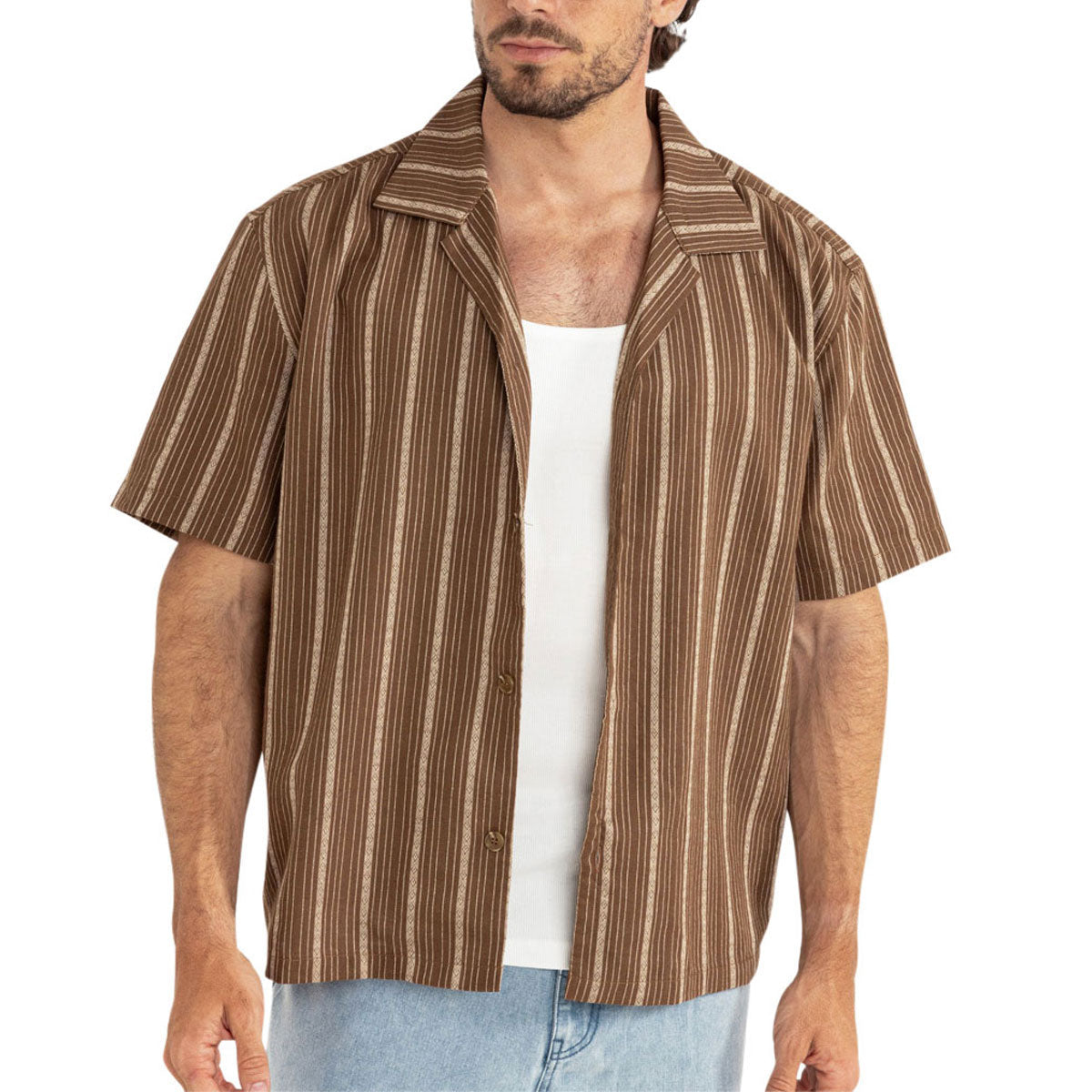Rhythm West Winds Stripe Shirt - Earth image 1