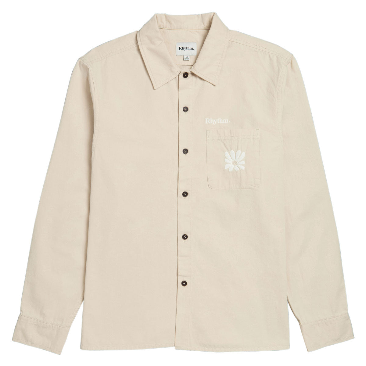 Rhythm Kinetic Long Sleeve Over Shirt - Off White image 1