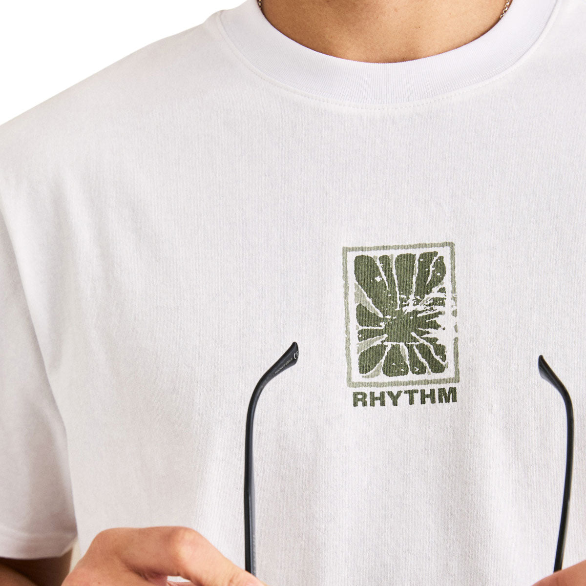 Rhythm Imprint Vintage T-Shirt - White image 2