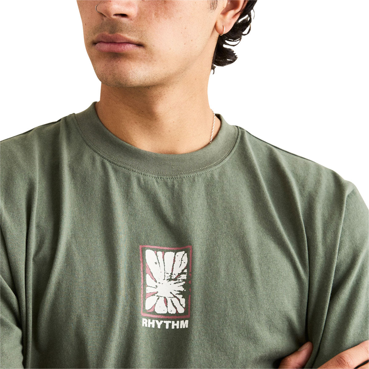 Rhythm Imprint Vintage T-Shirt - Vintage Green image 3