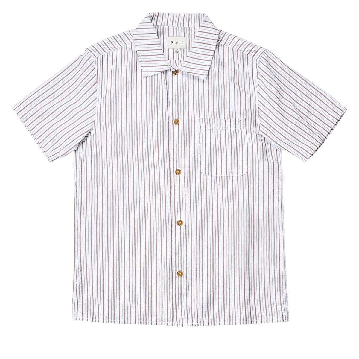 Rhythm Seersucker Stripe Shirt - Cedar image 4