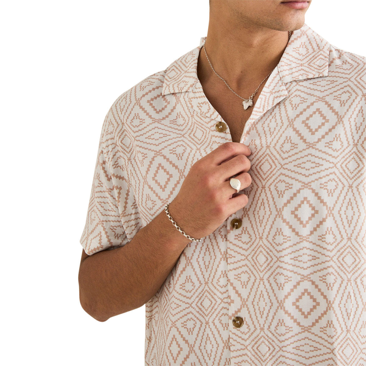 Rhythm Mosaic Shirt - Tobacco image 3
