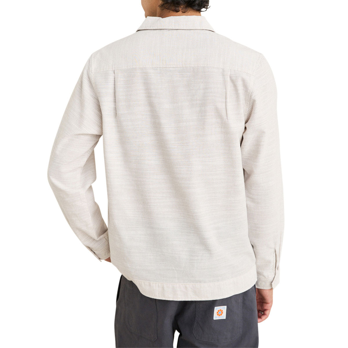 Rhythm Striped Linen Long Sleeve Shirt - Natural image 2