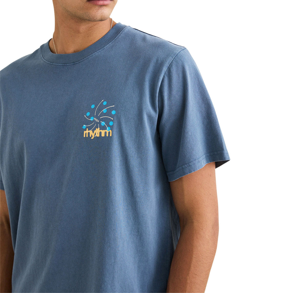 Rhythm High Vintage T-Shirt - Sea Blue image 4