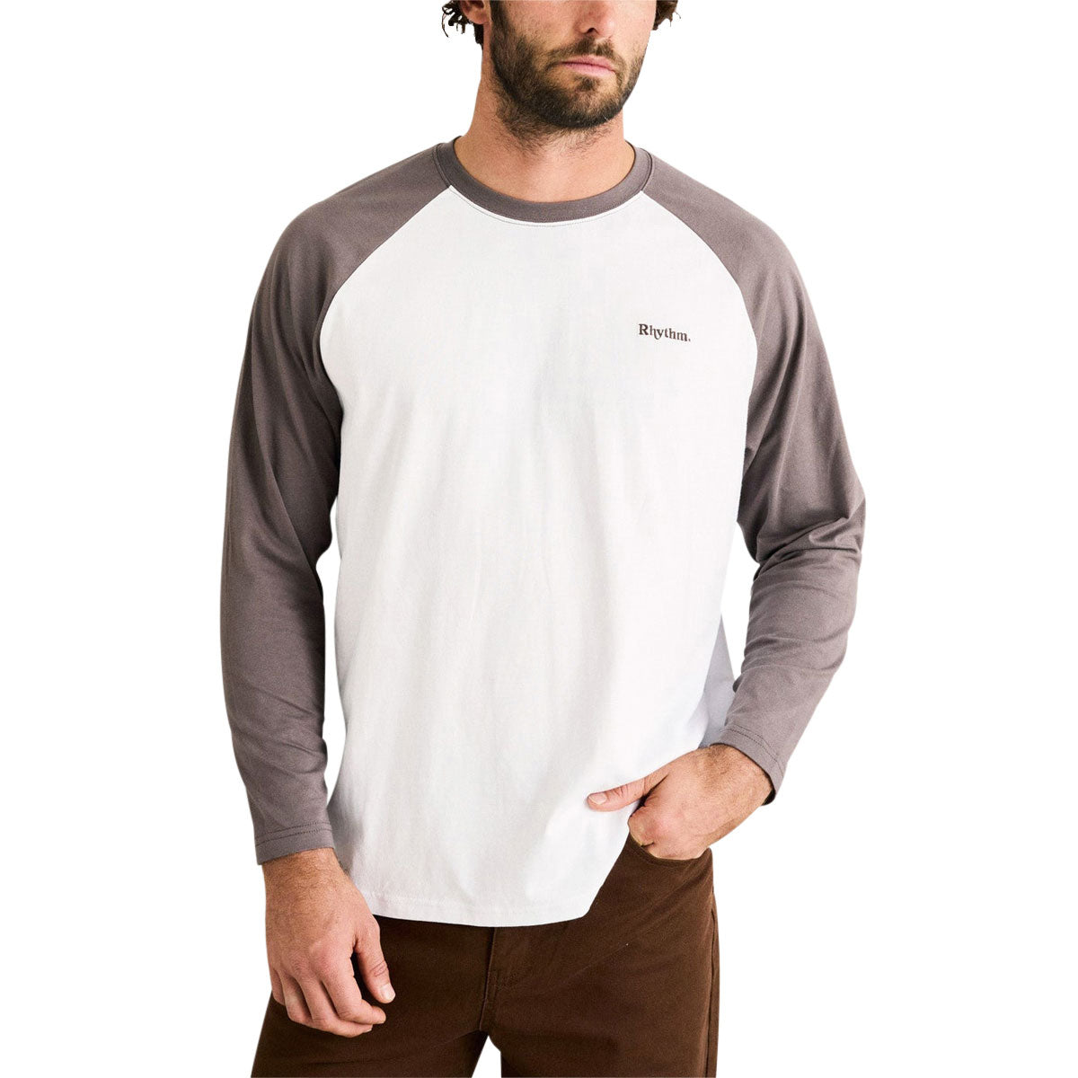 Rhythm Foster Long Sleeve T-Shirt - Bone image 2