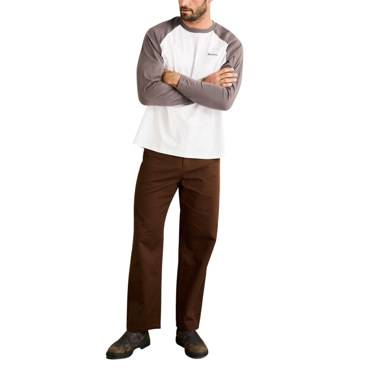 Rhythm Foster Long Sleeve T-Shirt - Bone image 4