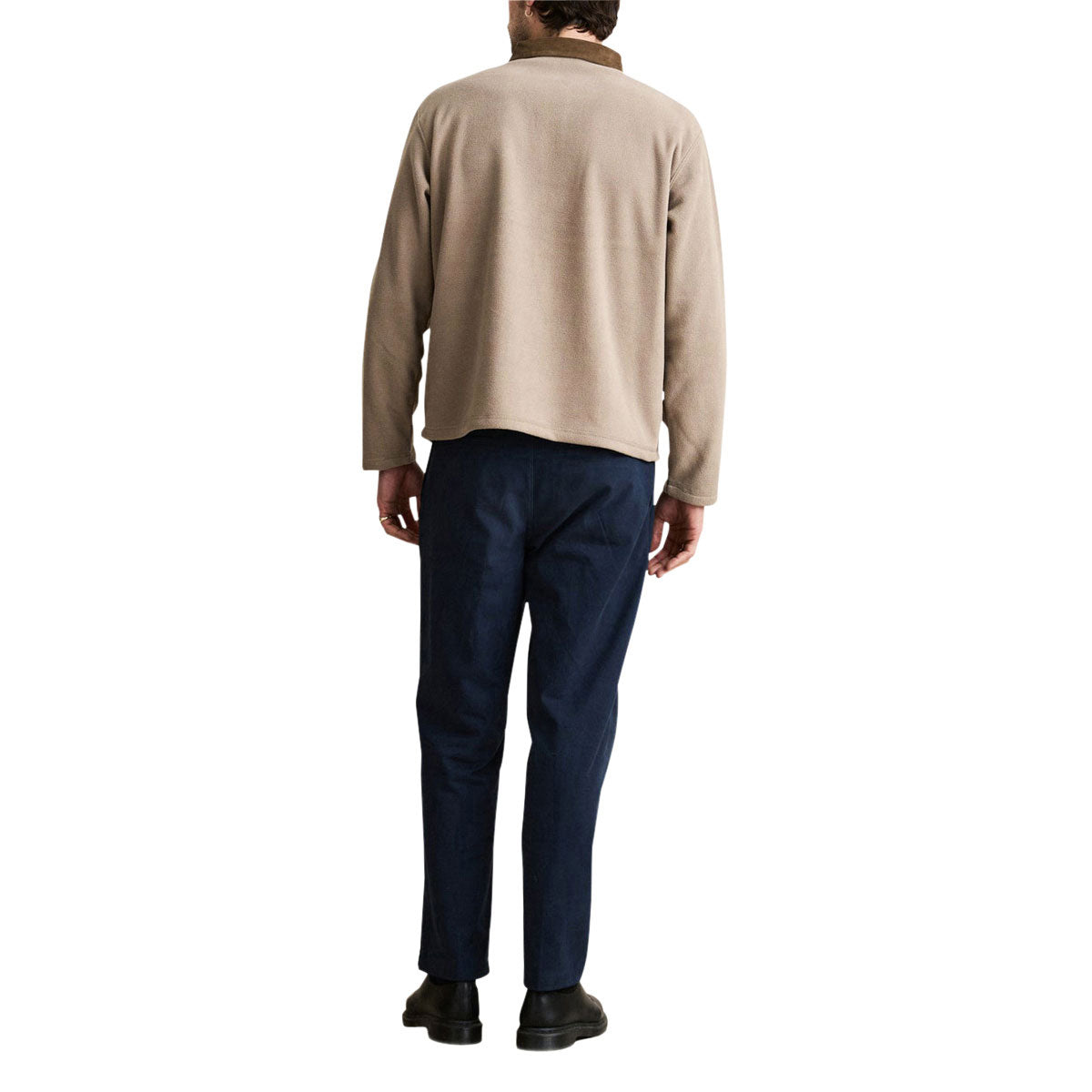 Rhythm Ladder Polar Long Sleeve Polo Shirt - Stone image 5