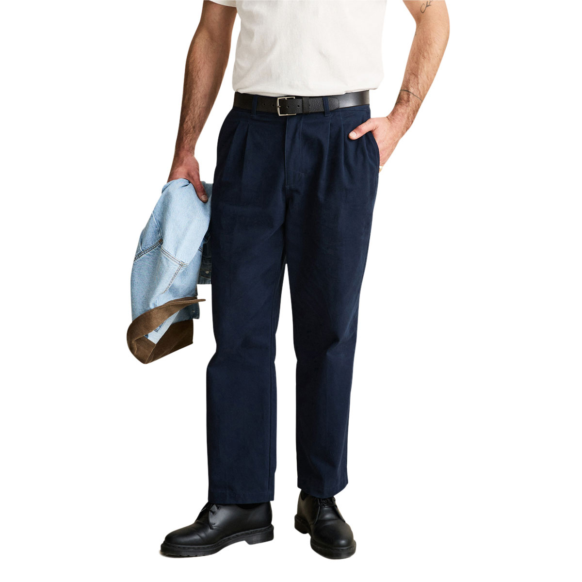 Rhythm Twill Pressed Trouser Pants - Navy image 1