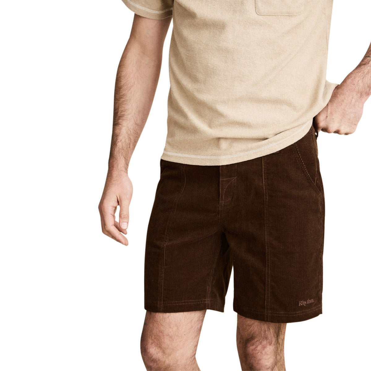 Rhythm Haight Cord Shorts - Chocolate image 2