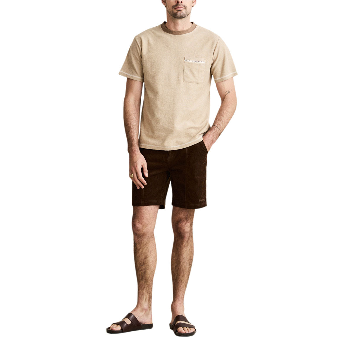 Rhythm Haight Cord Shorts - Chocolate image 5