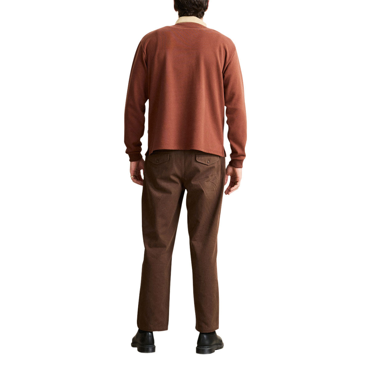 Rhythm Heritage Bloom Long Sleeve Rugby Shirt - Bark image 4