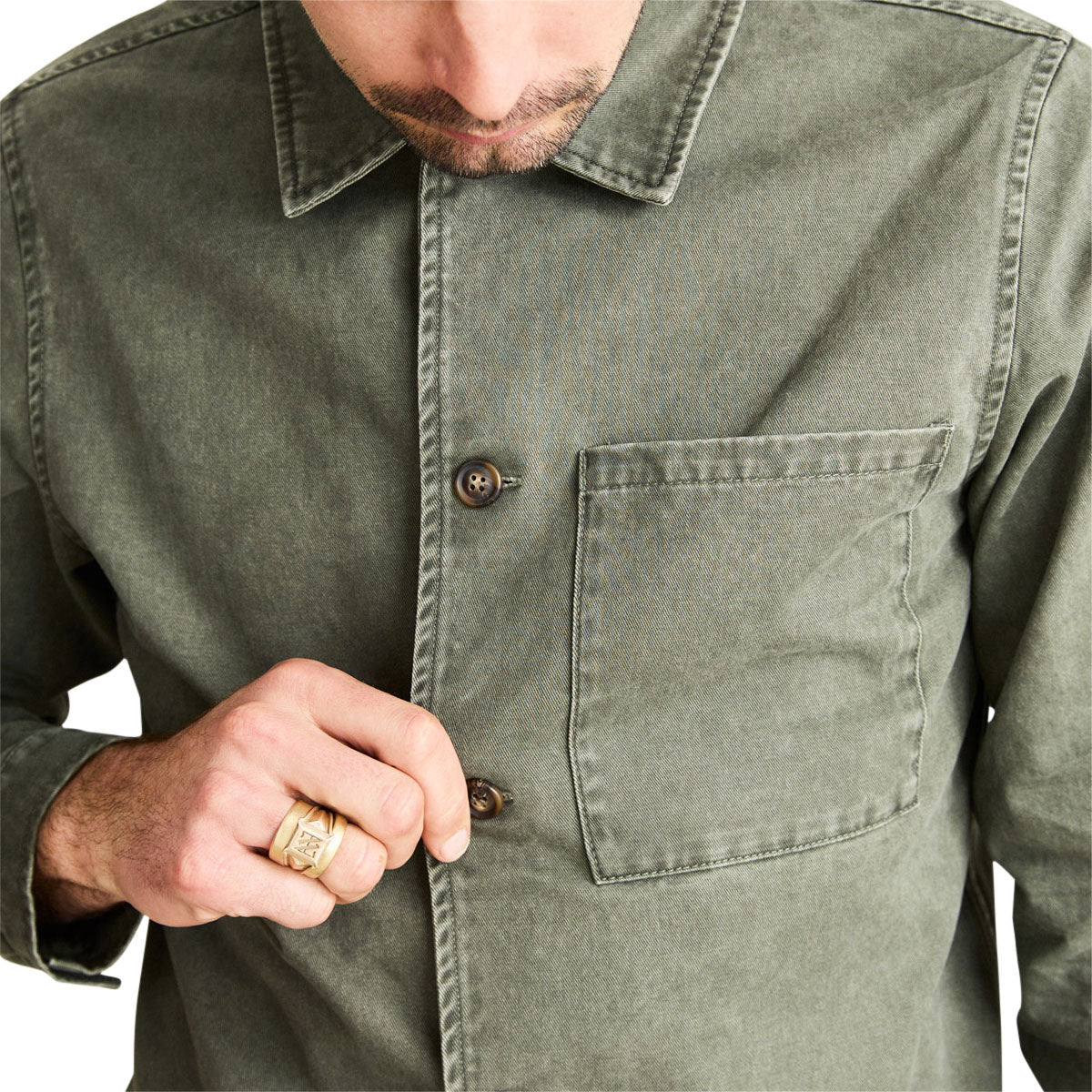 Rhythm Field Guide Long Sleeve Shirt - Stone image 2