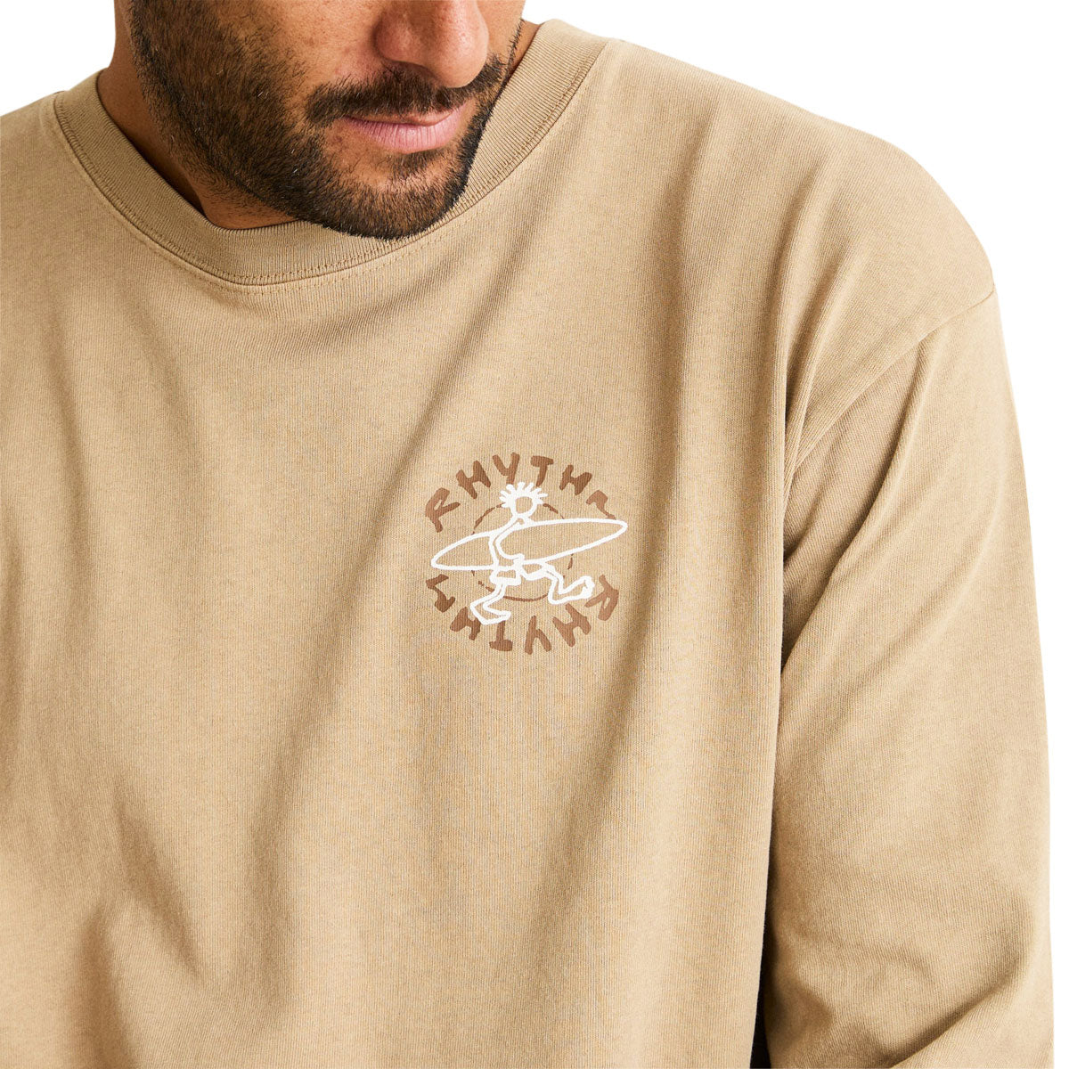 Rhythm Jaunt Vintage Long Sleeve T-Shirt - Macadamia image 4