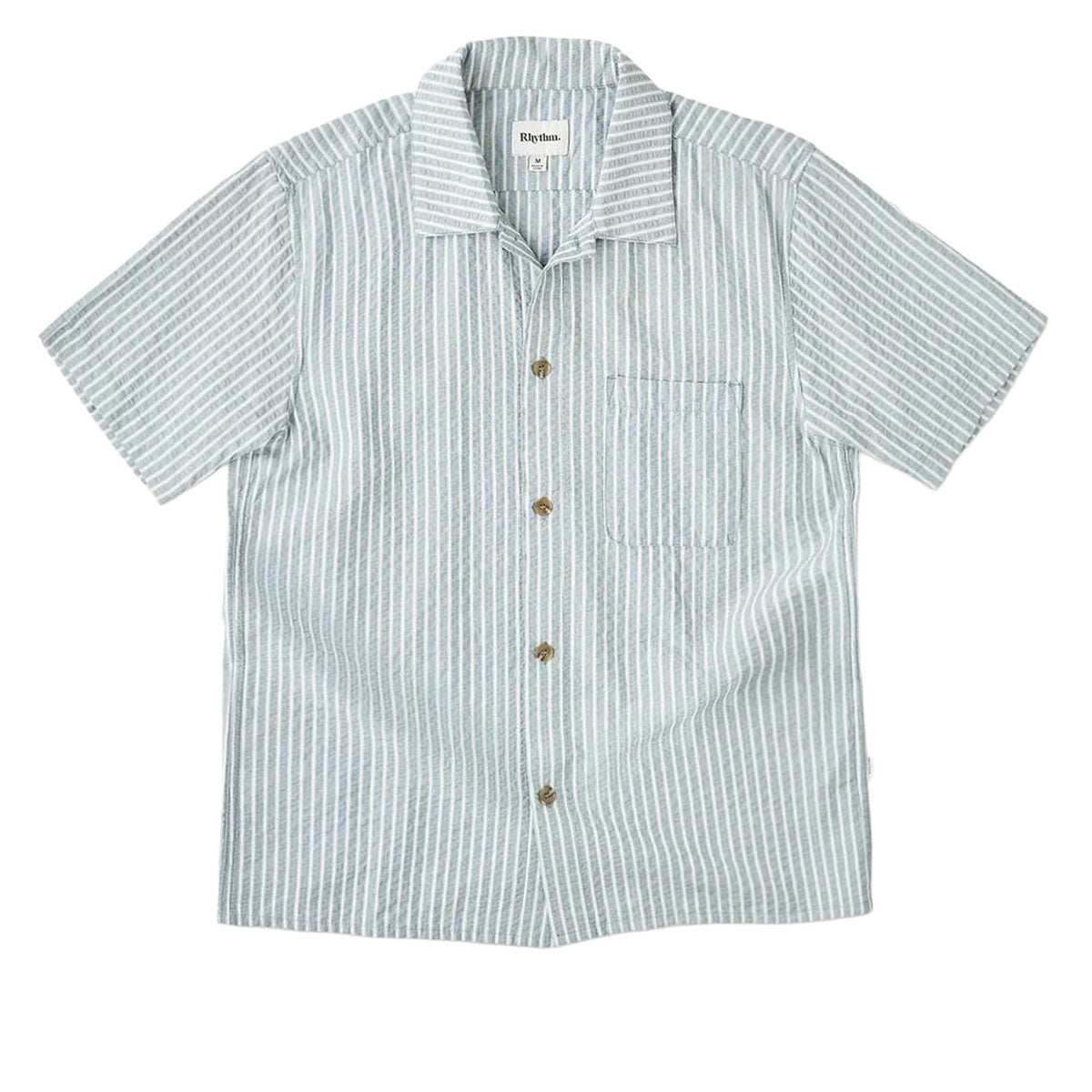 Rhythm Seersucker Stripe Shirt - Pine image 2