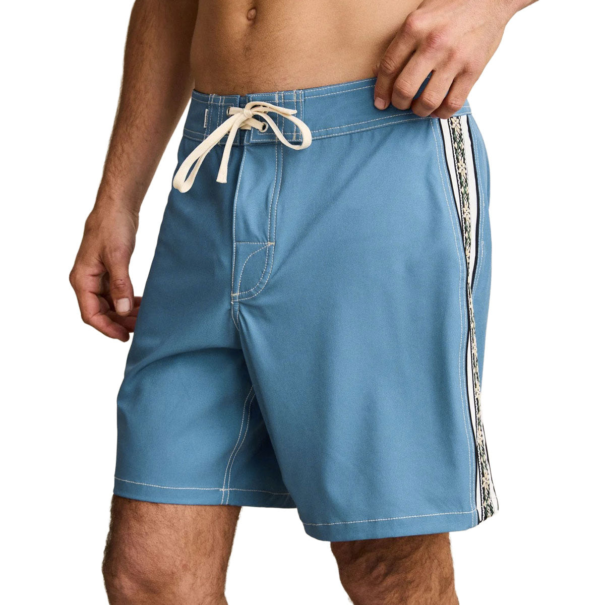 Rhythm Panel Stripe Boardshorts - Mineral Blue image 3