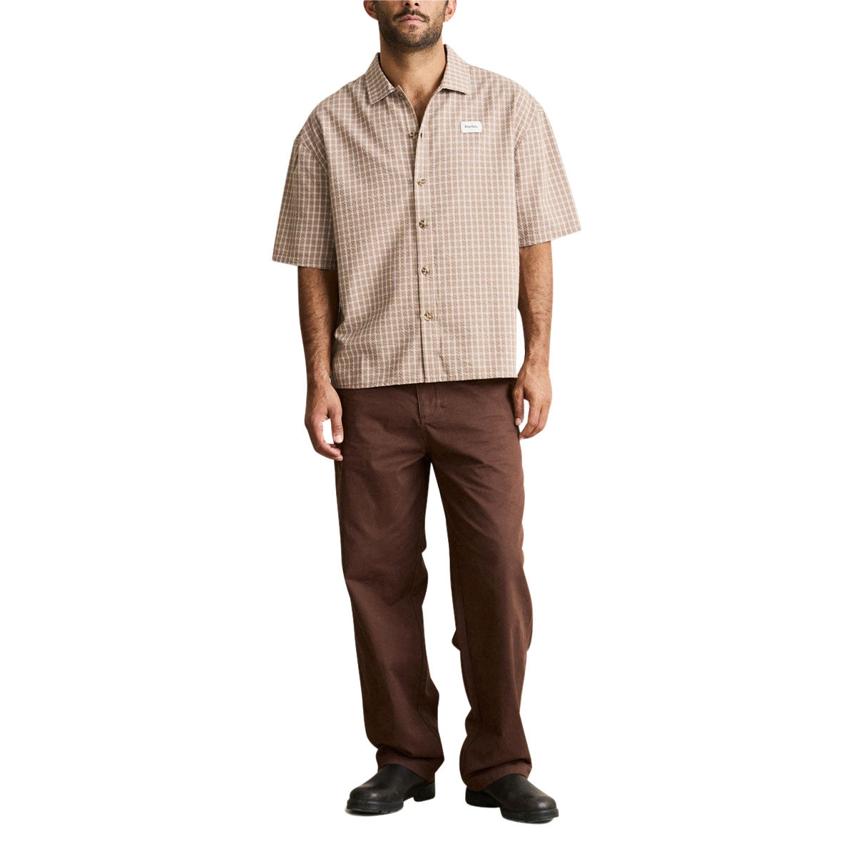 Rhythm Twill Carpenter Pants - Brown image 3
