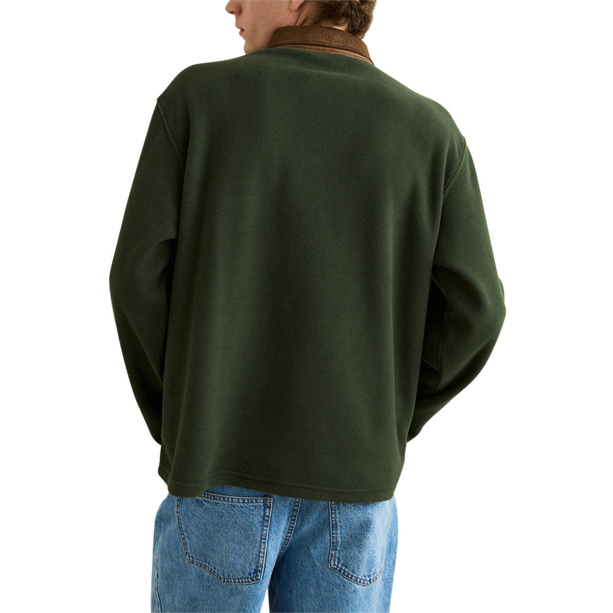 Rhythm Awake Polar Fleece Polo Sweatshirt - Forest image 2