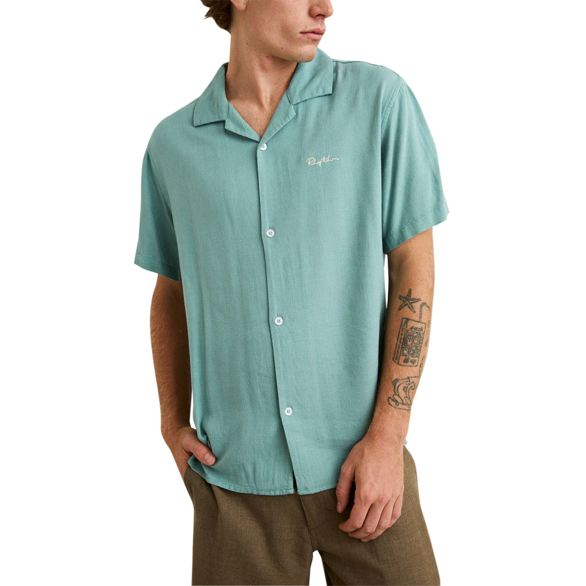 Rhythm Lucas Shirt - Seafoam image 1