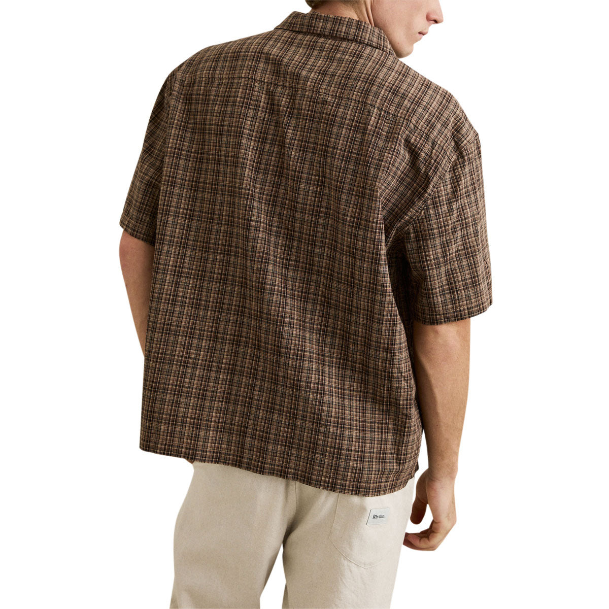 Rhythm Relaxed Brady Check Shirt - Coffee image 2
