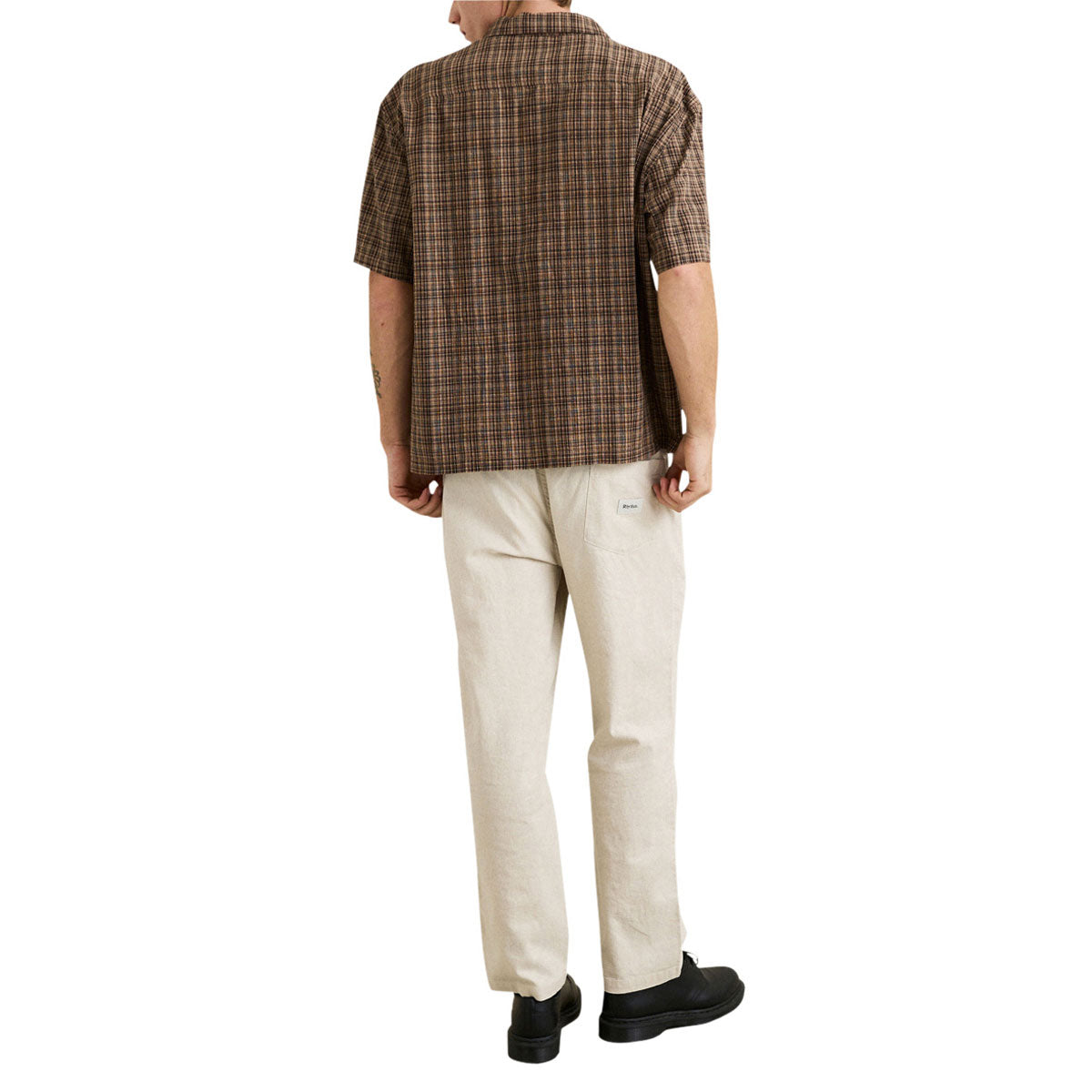 Rhythm Relaxed Brady Check Shirt - Coffee image 5