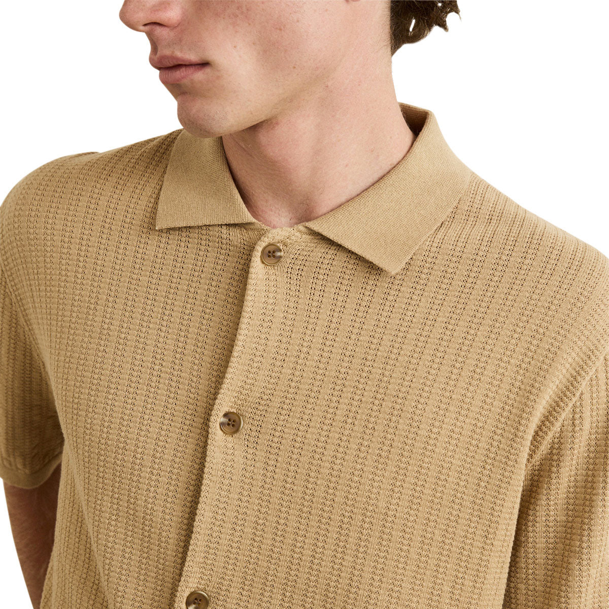 Rhythm Textured Knit Shirt - Sand image 3