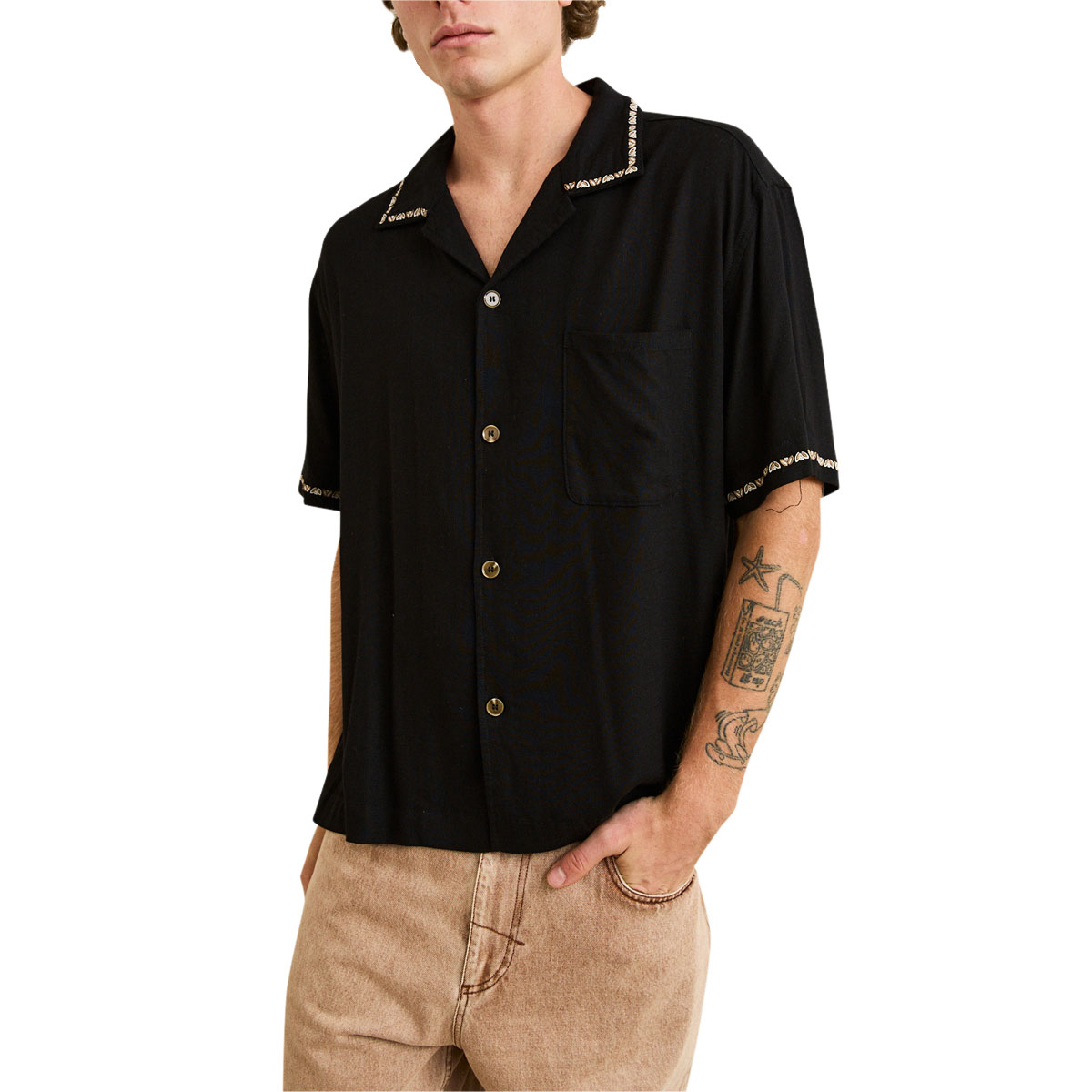 Rhythm Diego Shirt - Black image 1