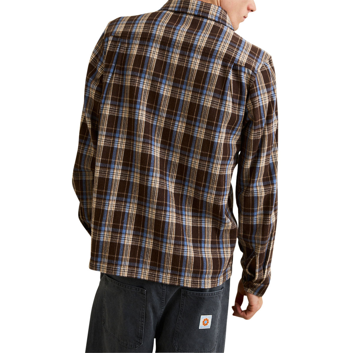 Rhythm Alex Check Long Sleeve Shirt - Chestnut image 2