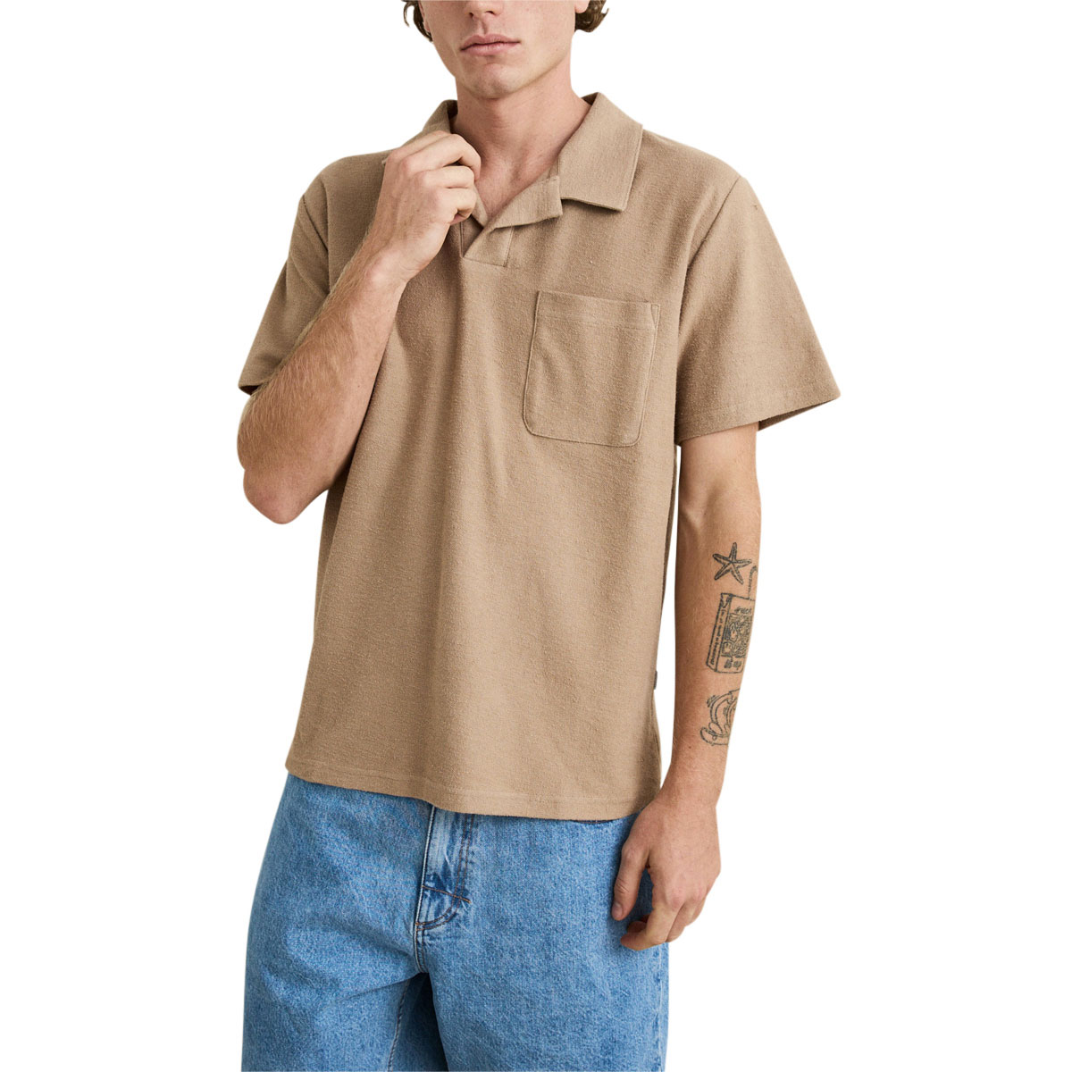 Rhythm Vintage Terry Polo Shirt - Incense image 1